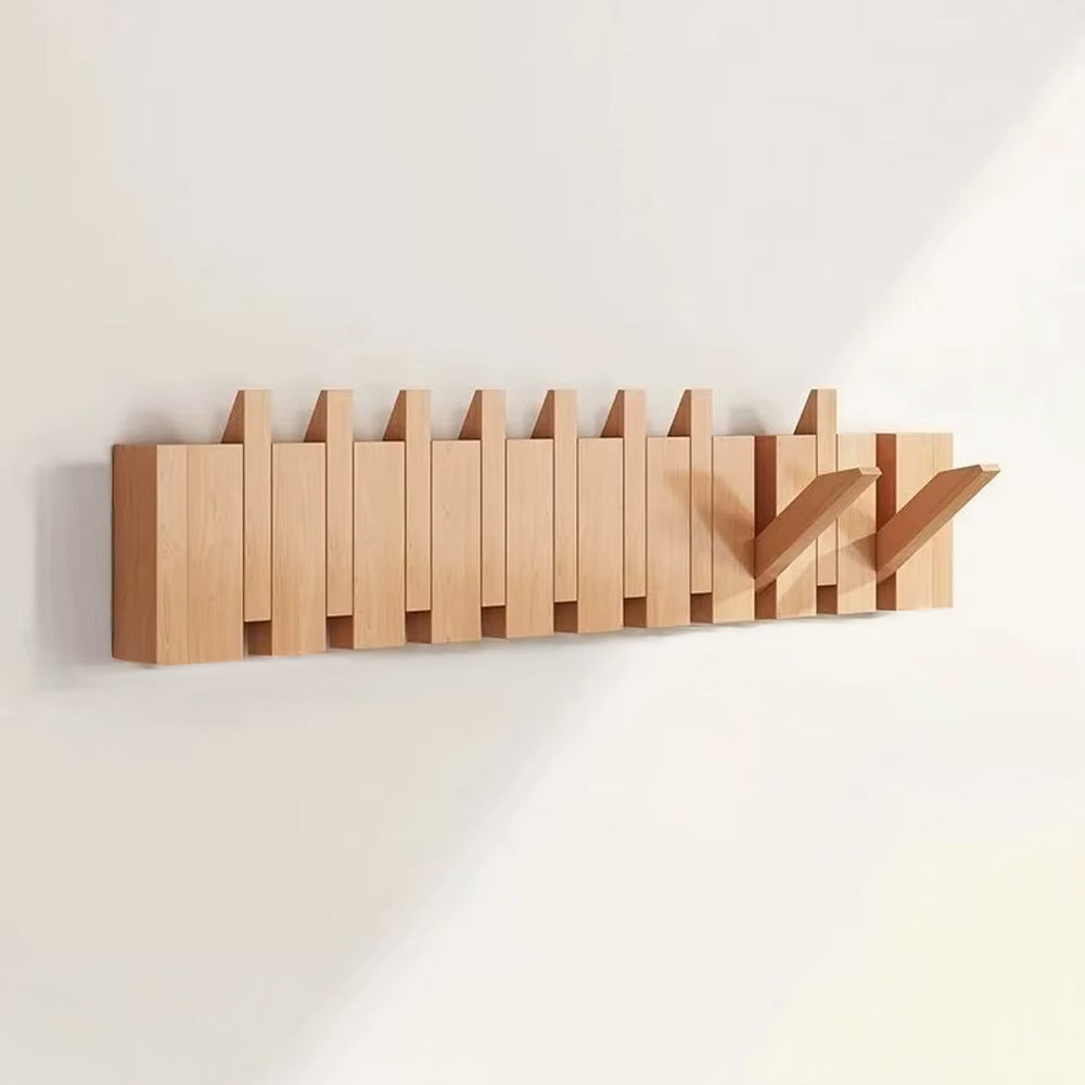 Kagi –  Japanese Wooden Wall Hooks, Japandi Style Minimalist Coat Rack Design