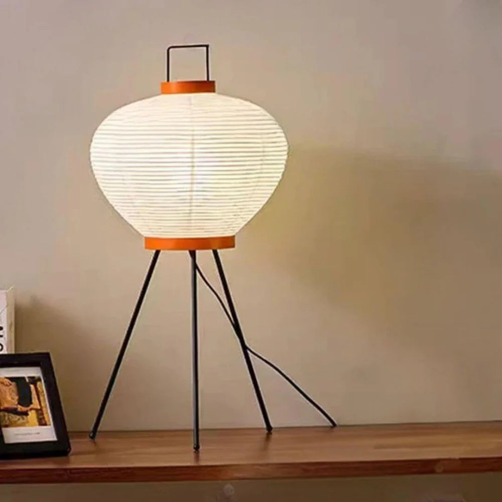 Tomoe – Japandi Style Floor Lamp, Wabi-Sabi Paper Lamp