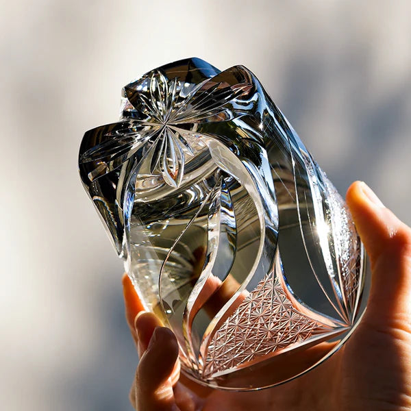 Mizuki – Edo Kiriko Whiskey Glass, Traditional Japanese Crystal Design