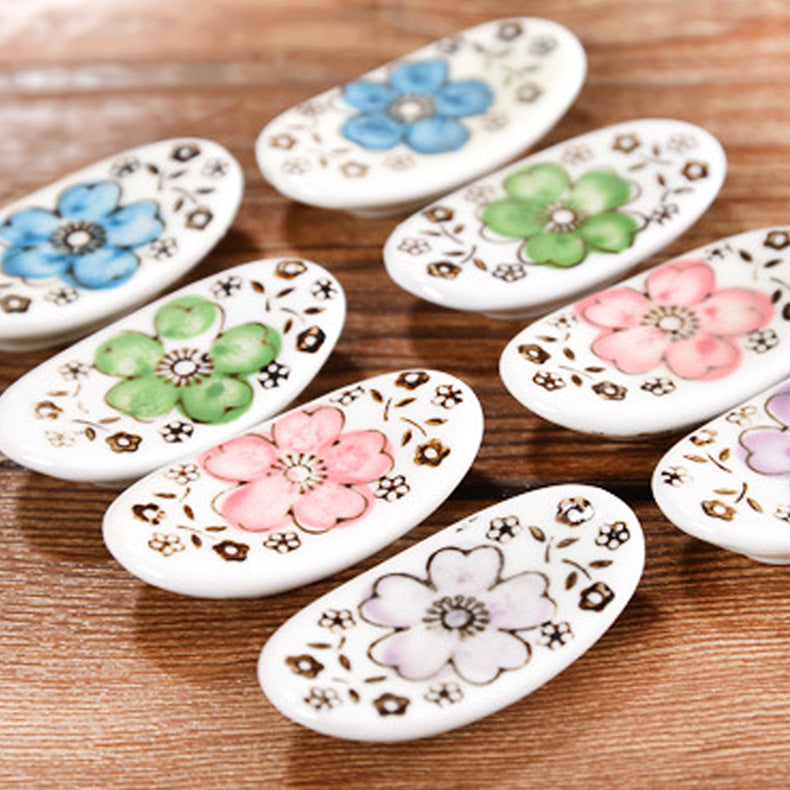 Haruka – Japanese Cherry Blossom Sushi Set, 12-Piece Hand-Painted Ceramic