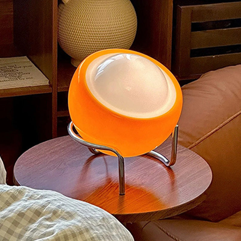 Taiyo – Japandi Style Glass Table Lamp, Bauhaus Orb Design