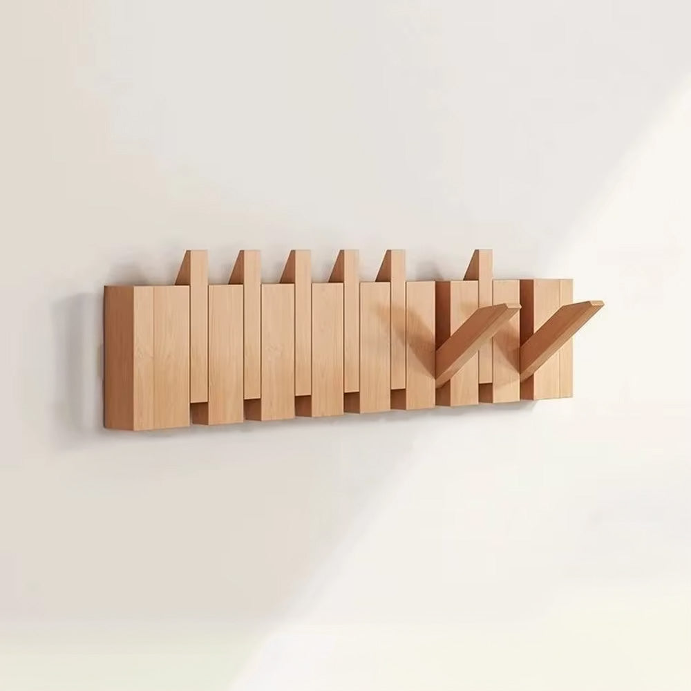 Kagi –  Japanese Wooden Wall Hooks, Japandi Style Minimalist Coat Rack Design