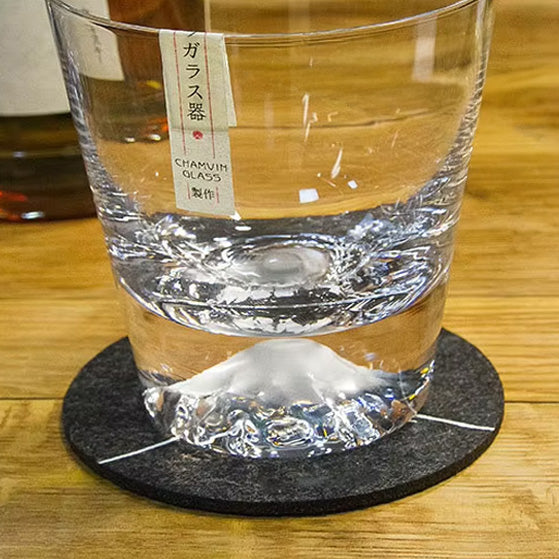 Yukimi – Japanese Table Coaster, Minimalist Mount Fuji Design