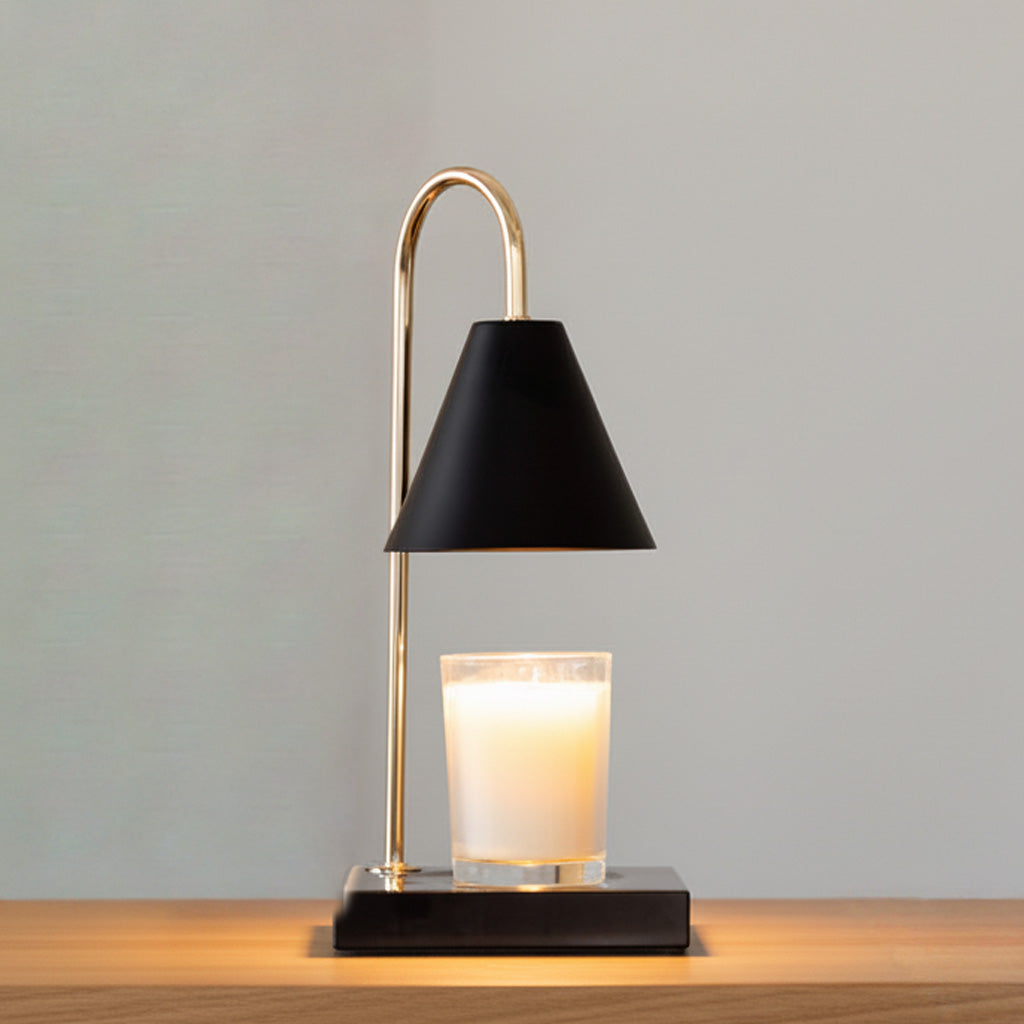Kinzo – Japandi Style Candle Warmer, Dimmable Table Light with Marble Base